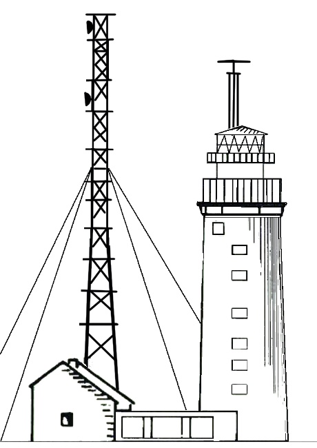 Leuchtturm Helgoland - Phare près de Helgoland (Oberland)